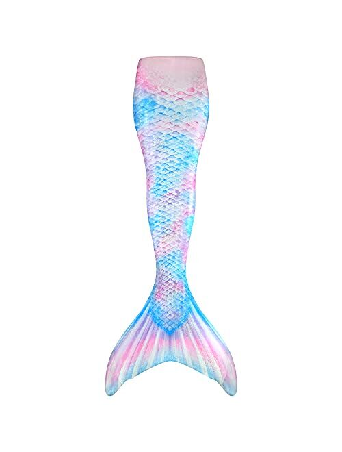 Fin Fun Kids Wear-Resistant Mermaid Tail Only, NO Monofin, for Girls - Kids Sizes