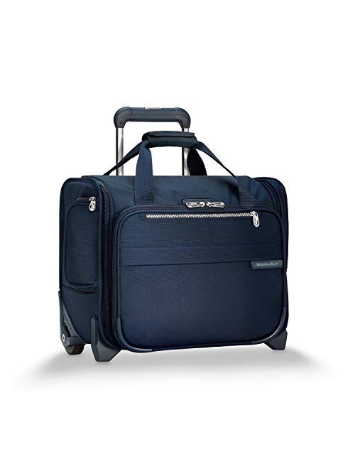 Briggs & Riley Baseline-Softside Rolling Cabin Upright Bag, Navy, Underseater 16-Inch