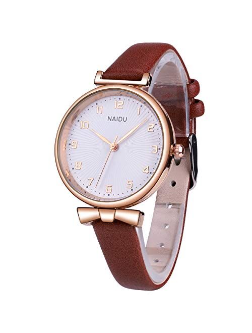 SIBOSUN Ladies Watch Watches for Women Minimalist Quartz Analog Leather Strap Watch Easy Reader Casual Dress Fashion Creative Wristwatch for Womens Girls Lady