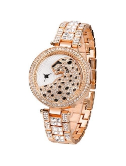 Ladies Watch Luxury Women Watch Crystal Rhinestone Diamond Watches Quartz Stainless Steel Strap Wristwatch Wrist Watches for Women Girl