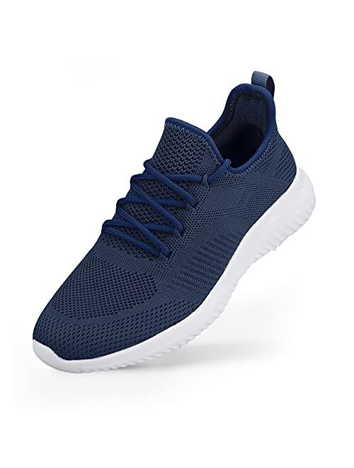 Flysocks Slip On Sneakers for Men-Fashion Sneakers Walking Shoes Non Slip Lightweight Breathable Mesh Running Shoes Comfortable