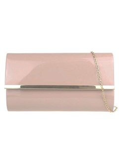 Girly Handbags Glossy Frame Clutch Bag
