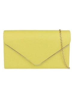 Girly Handbags Metallic Frame Clutch Bag