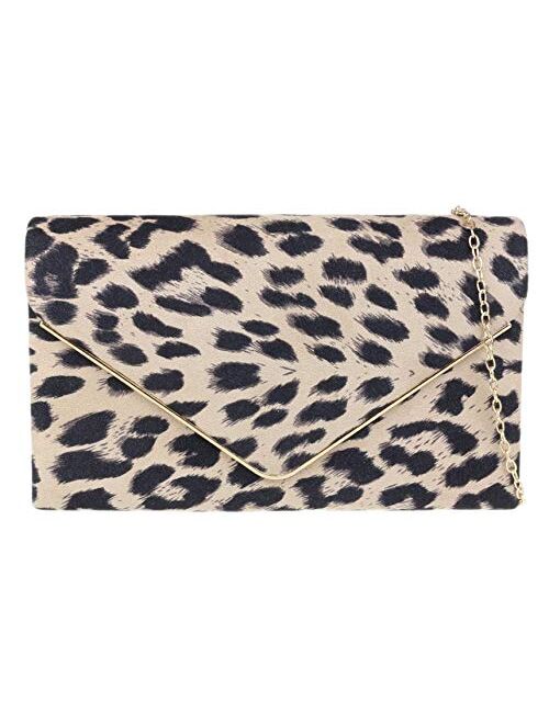 Girly Handbags Metallic Frame Clutch Bag