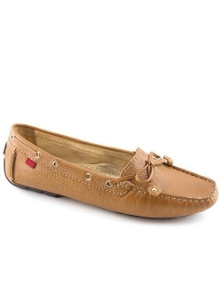 Women's Casual Comfort Genuine Leather Driving Moccasins Classic Tie-Bow Slip On Driving Loafer Flat Shoe