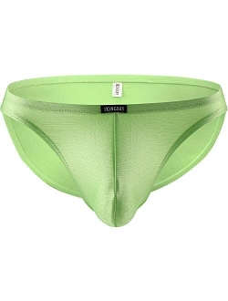 Men's Big Pouch Briefs Sexy Bulge Underwear High Stretch Low Rise Mens Under Panties