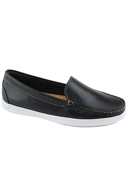 MJNY Womens Casual Comfortable Genuine Leather Lightweight Driving Moccasins Classic Fashion Venetian Slip On Ladies Driving Loafer Flat Boat Shoes