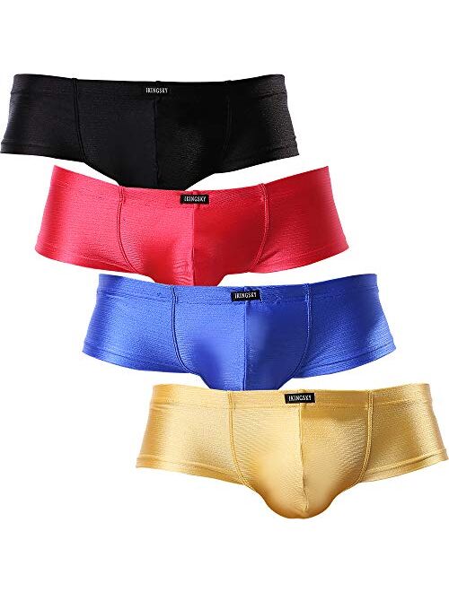 iKingsky Men's Cheeky Thong Underwear Sexy Mini Cheek Boxer Briefs