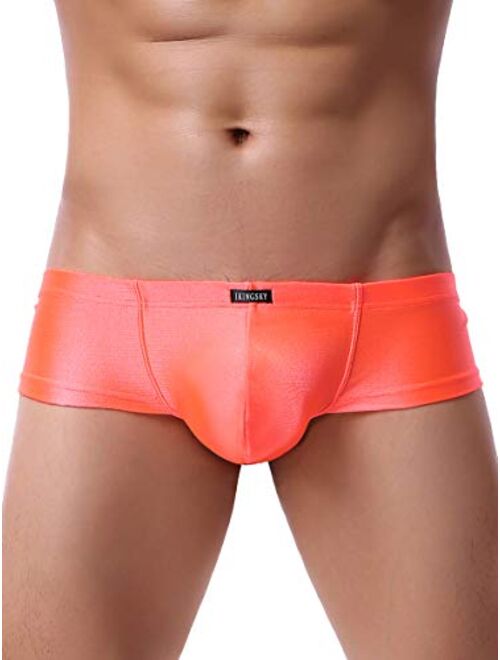 iKingsky Men's Cheeky Thong Underwear Sexy Mini Cheek Boxer Briefs