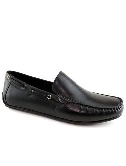 MJNY Mens Casual Comfortable Genuine Leather Lightweight Driving Moccasins Classic Fashion Venetian Loafer Slip On Breathable Driving Loafer