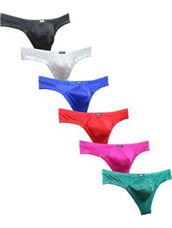 iKingsky Men's Pouch Thong Underwear Sexy Low Rise Bulge Men
