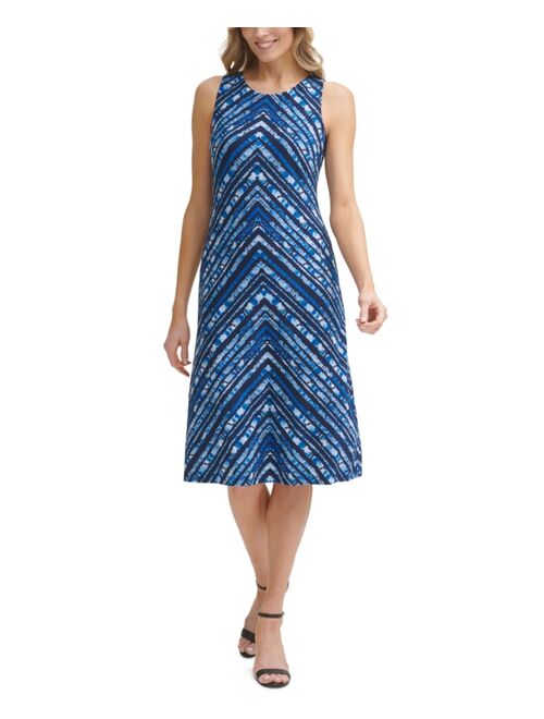 Jessica Howard Tie-Dyed Midi Dress