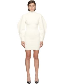 Herve Leger White Contour Mini Dress