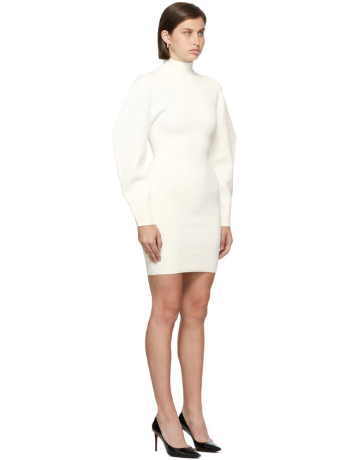 Herve Leger White Contour Mini Dress