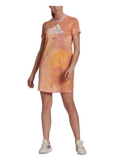 Women's Cotton Tie-Dyed T-Shirt Dress