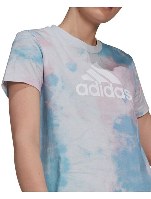 Adidas Women's Cotton Tie-Dyed T-Shirt Dress