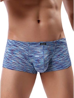 Men's Stretch Boxer Briefs Underwear Sexy Low Rise Men Pouch Shorts