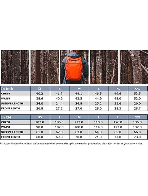 Polydeer Women's Lightweight Waterproof Raincoat Breathable Windbreaker Jacket Active Outdoor Hooded Switchback Poncho