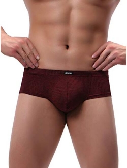 Men's Cheeky Thong Underwear Mini Cheek Pouch Boxer Briefs Sexy Brazilian Back Mens Under Panties