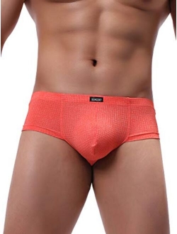 Men's Cheeky Thong Underwear Mini Cheek Pouch Boxer Briefs Sexy Brazilian Back Mens Under Panties