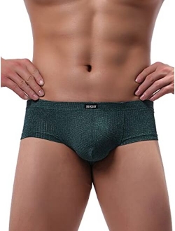 Men's Cheeky Thong Underwear Mini Cheek Pouch Boxer Briefs Sexy Brazilian Back Mens Under Panties