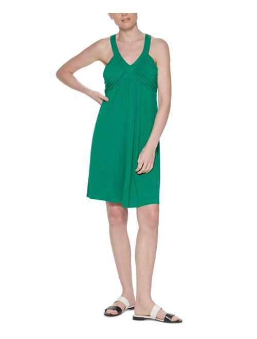 Calvin Klein V-Neck Jersey Dress