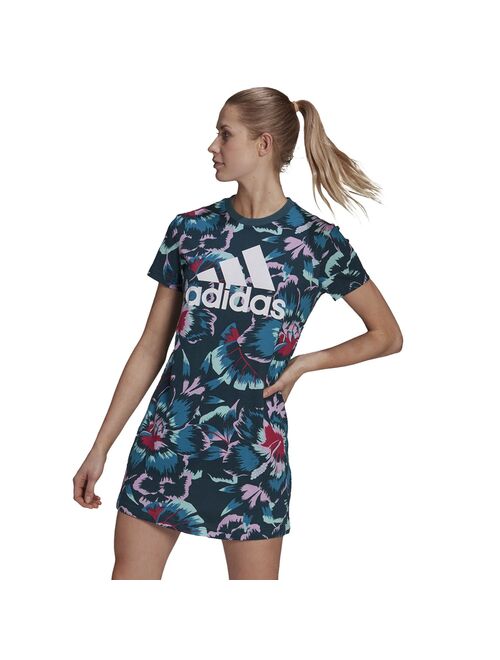 Women's adidas Floral Print T-Shirt Dress