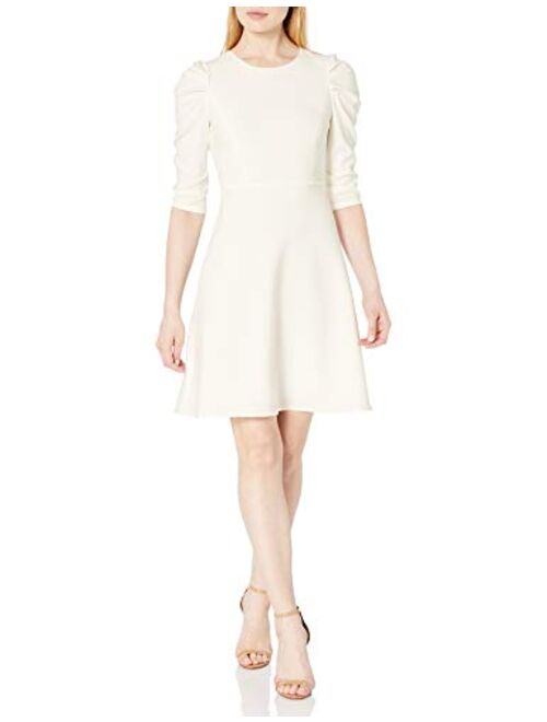 HALSTON Women's Draped Sleeve Dress