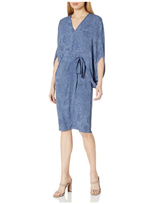 HALSTON Women's Draped Sleeve Dress