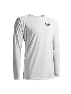 S A Co. Men's Long Sleeve Shirt, UPF 50  Sun Protection, Lightweight, Moisture Wicking