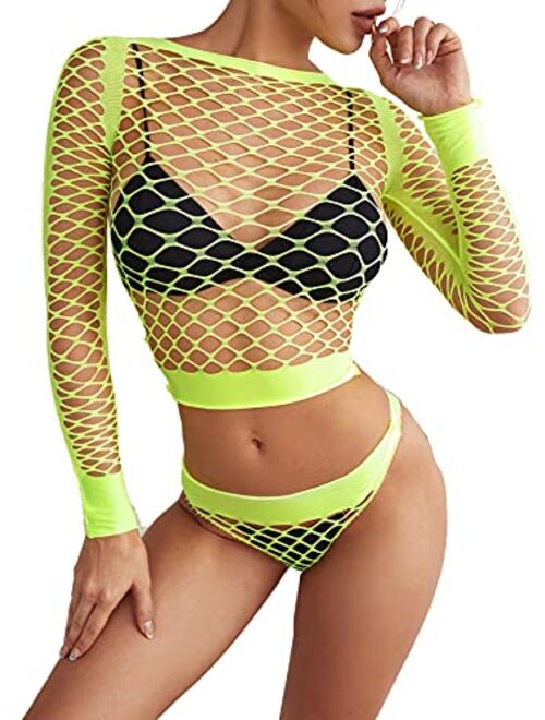 Shein Fishnet Cut-out Sexy Set Without Bra & Thong