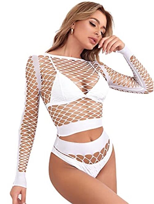 Shein Fishnet Cut-out Sexy Set Without Bra & Thong