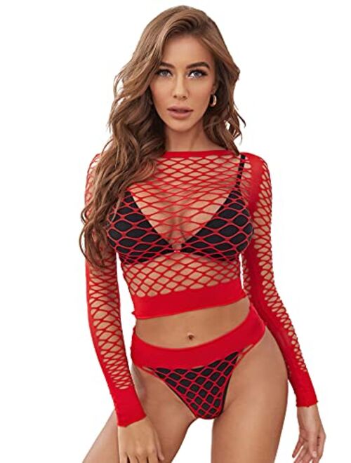 Shein Fishnet Cut-out Sexy Set Without Bra & Thong