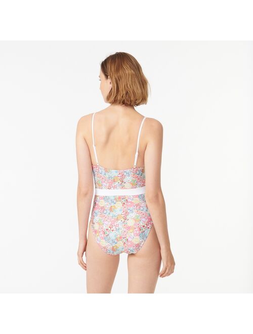 Belted one-piece in Liberty® Patchwork Dream floral