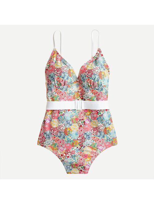 Belted one-piece in Liberty® Patchwork Dream floral