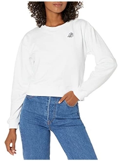 Women's So It Rose Brushed Back French Terry Embroidered Sweatshirt