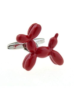 3D Balloon Dog Cufflinks Toy Cuff Links