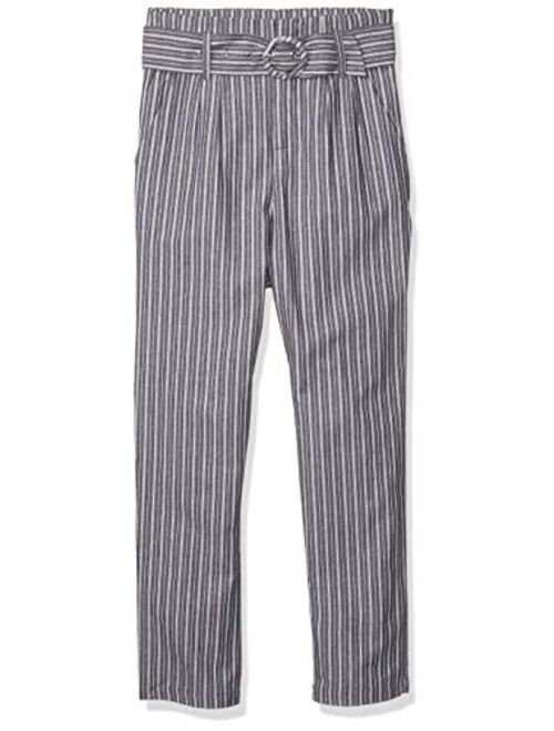 BB DAKOTA Women's Get in Line Cotton Stripe High Waist Crop Pant