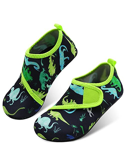 JOINFREE Kids Boys and Girls Swim Water Shoes Toddler Quick Dry Aqua Socks Barefoot Skin Shoes for Beach Sports