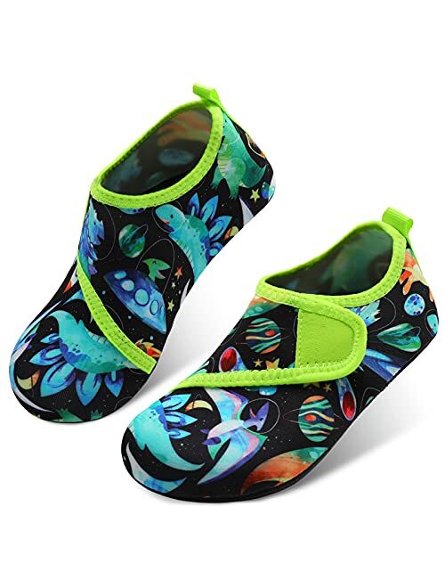 JOINFREE Kids Boys and Girls Swim Water Shoes Toddler Quick Dry Aqua Socks Barefoot Skin Shoes for Beach Sports