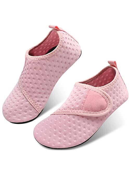 JOINFREE Kids Boys and Girls Swim Water Shoes Toddler Quick Dry Aqua Socks Barefoot Skin Shoes for Beach Sports