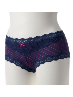 Lace Trimmed Cheeky Hipster Panty 40823
