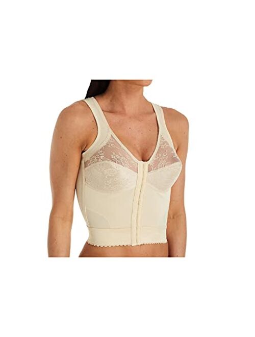 Cortland Intimates Front Closure Back Support Long Line Bra