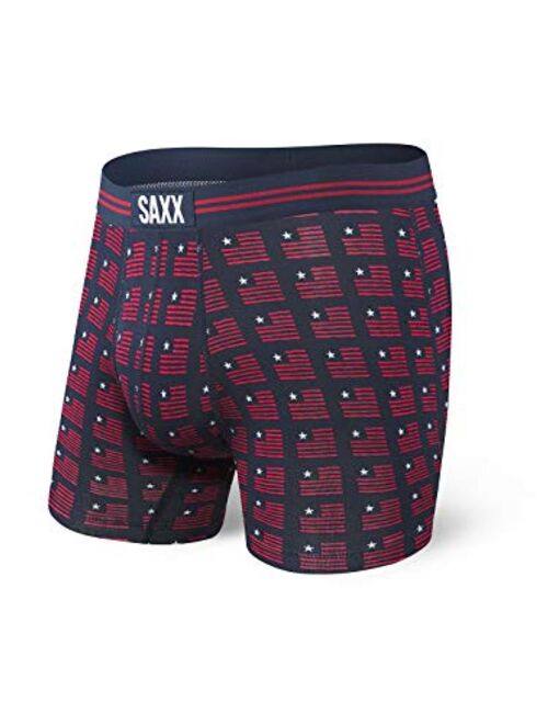 Saxx Underwear Men's Boxer Briefs Vibe Boxer Briefs with Built-in Ballpark Pouch Support Underwear for Men