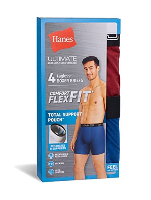 Buy Hanes Ultimate Men's Total Ball Support Pouch Boxer Brief online ...