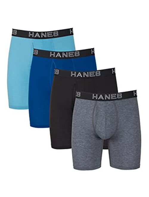 Hanes Ultimate Men's Total Support Pouch Long Leg Boxer Brief