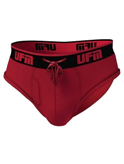 UFM Men’s Polyester Brief w/Patented Adj. Support Pouch Underwear for Men