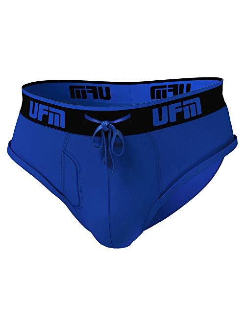 UFM Men’s Polyester Brief w/Patented Adj. Support Pouch Underwear for Men