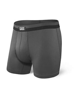 Men's Underwear SPORT MESH Boxer Briefs with Built-In BallPark Pouch Support Workout Underwear for Men