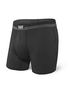 Men's Underwear SPORT MESH Boxer Briefs with Built-In BallPark Pouch Support Workout Underwear for Men